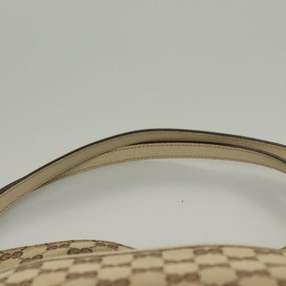 GUCCI GG Canvas Shoulder Bag Beige Gold - Picture 8 of 16